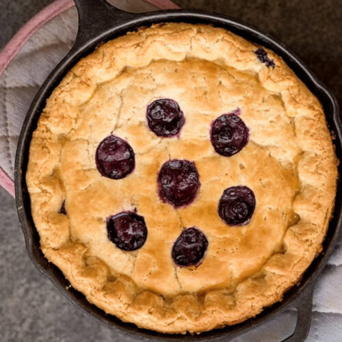 Cast Iron Blueberry Pie Recipe