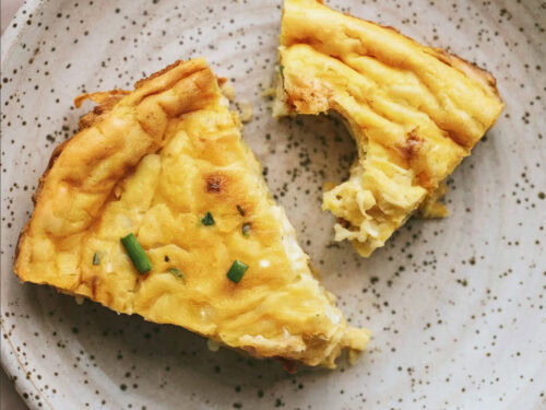 Cottage Cheese Crustless Quiche
