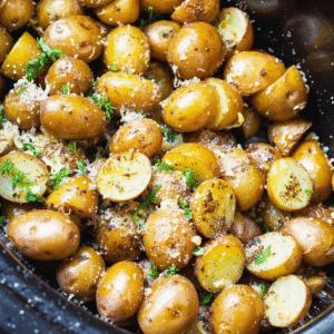 Golden Roasted Potatoes Herbs Cheese