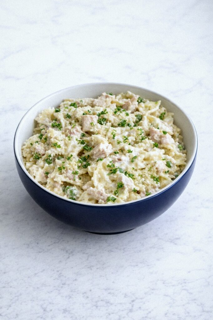 Creamy Bow Tie Pasta with Ham