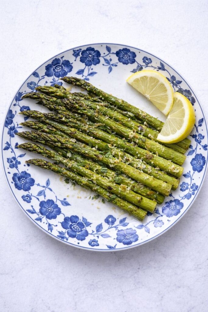 Oven-Roasted Lemon Parmesan Asparagus