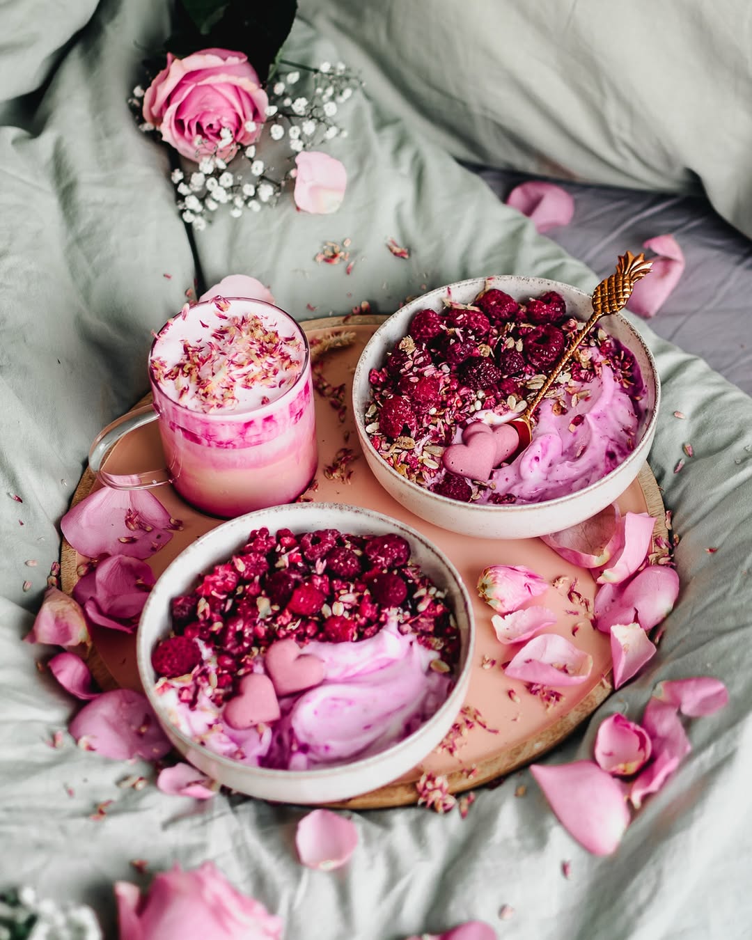 Berry Bowls Among the Flowers