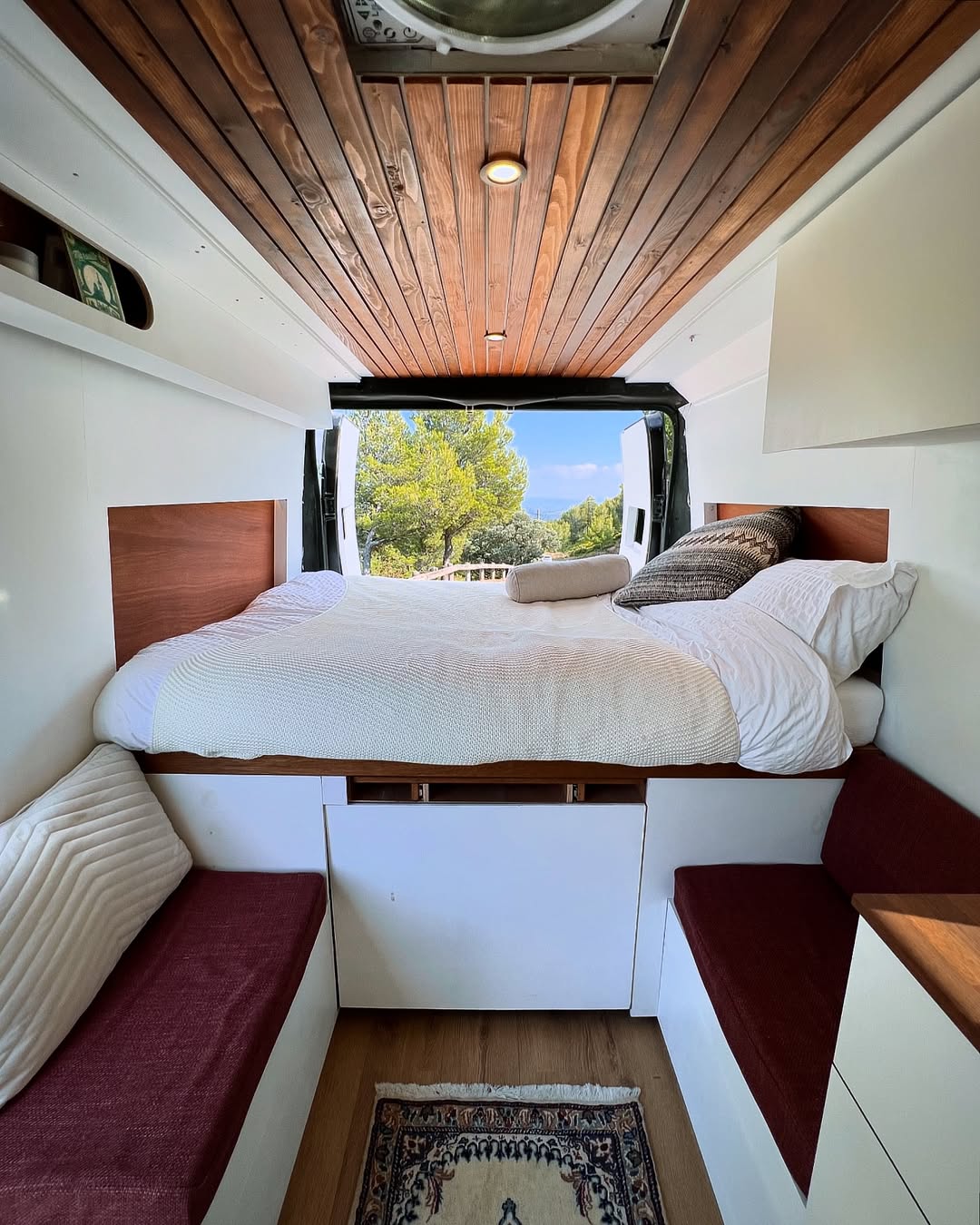 Warm, Clean-Lined Camper Bed