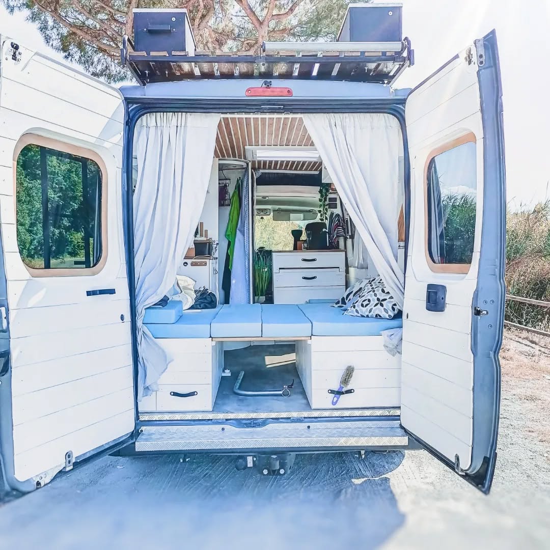 Coastal Blue Camper Bed Retreat