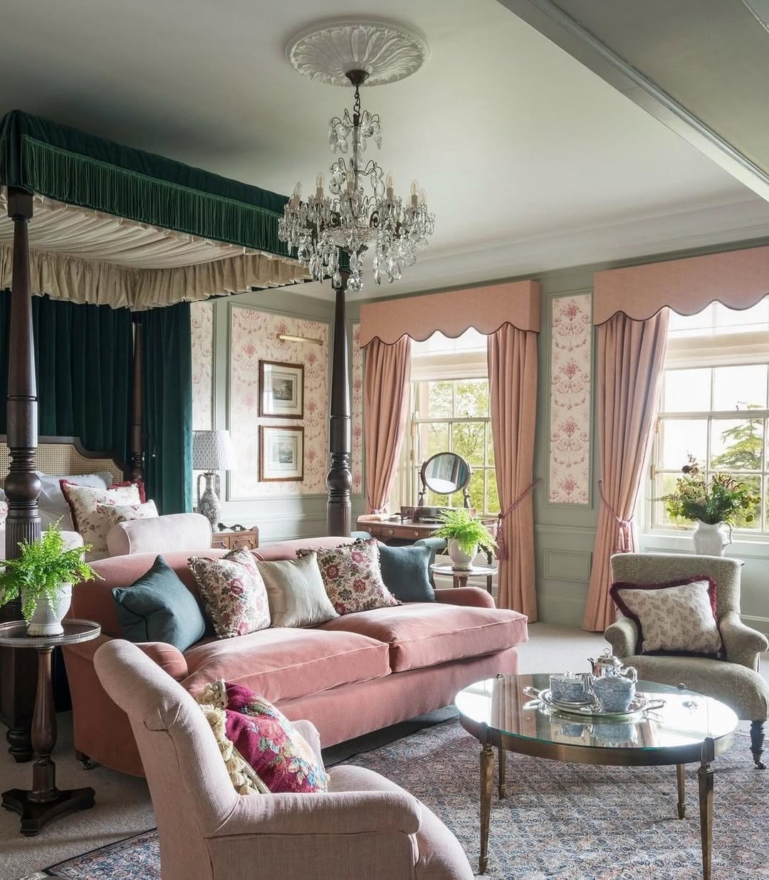 Parlor-Sized Bedroom With Canopy Drama