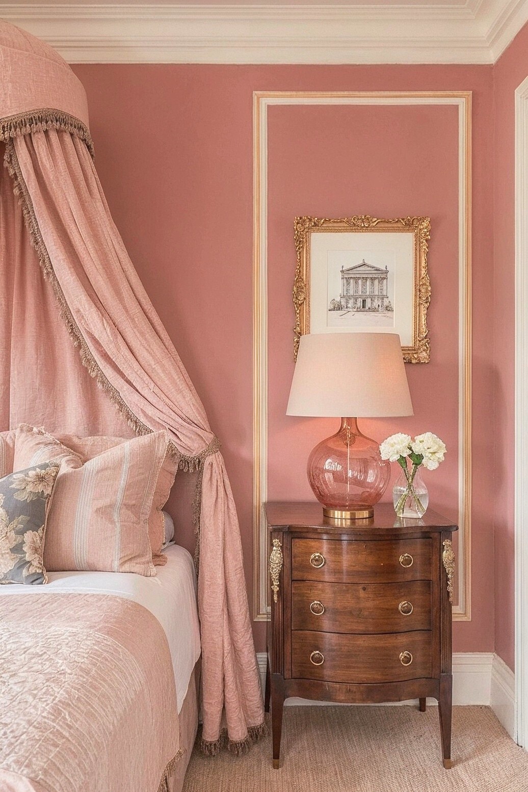 Blush Walls With An Empire Feel