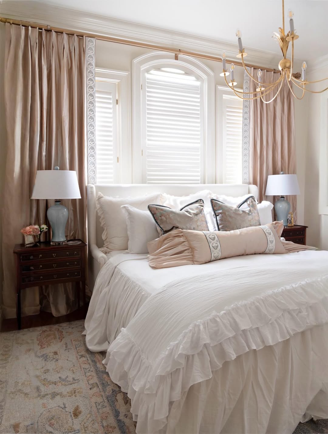 Ruffles, Drapery, And Candlelit Mood