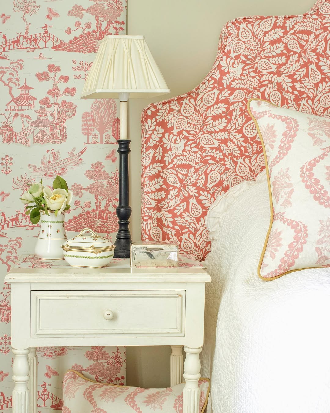 Coral Patterns And Cottage Charm