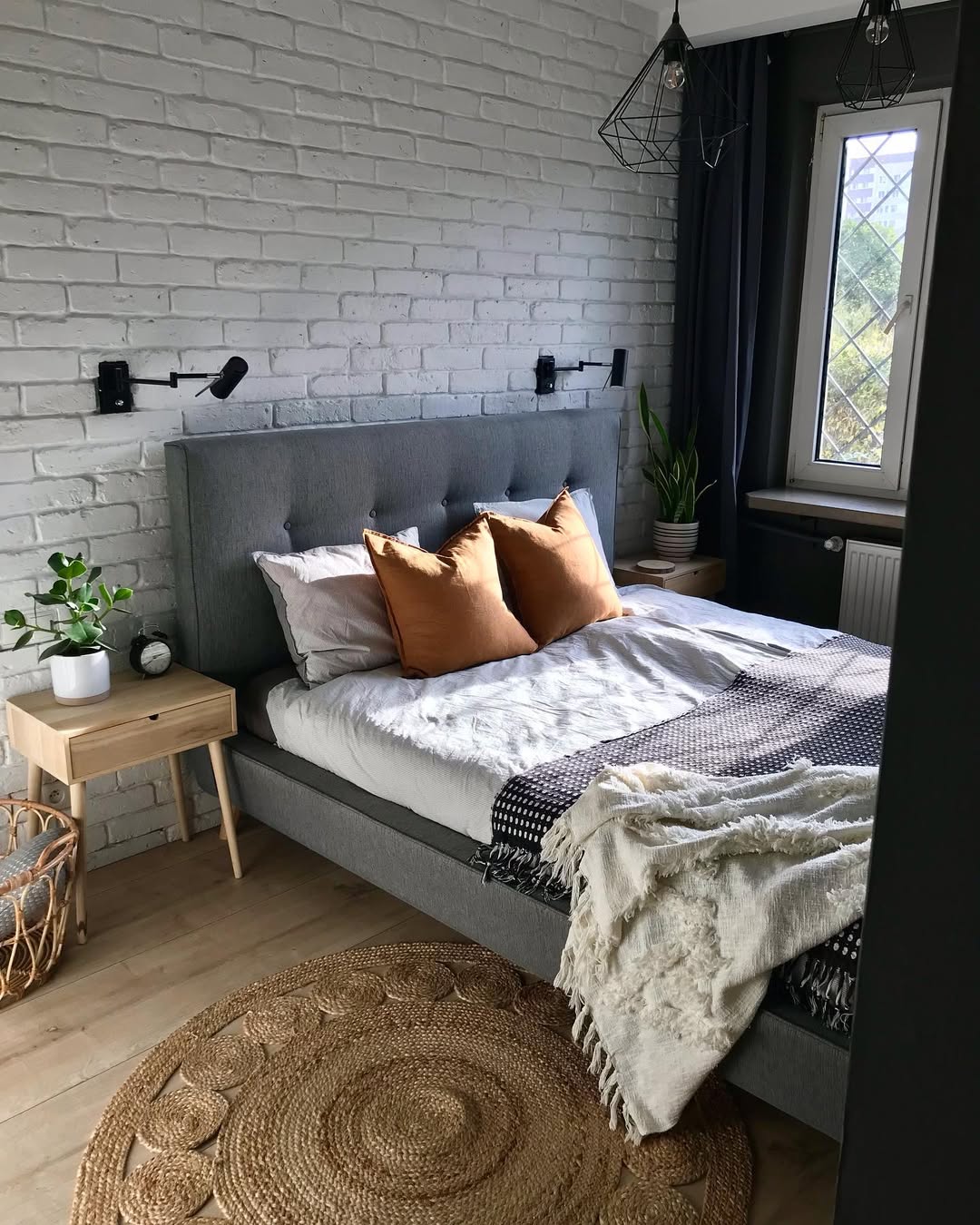 White Brick Walls with Subtle Industrial Details