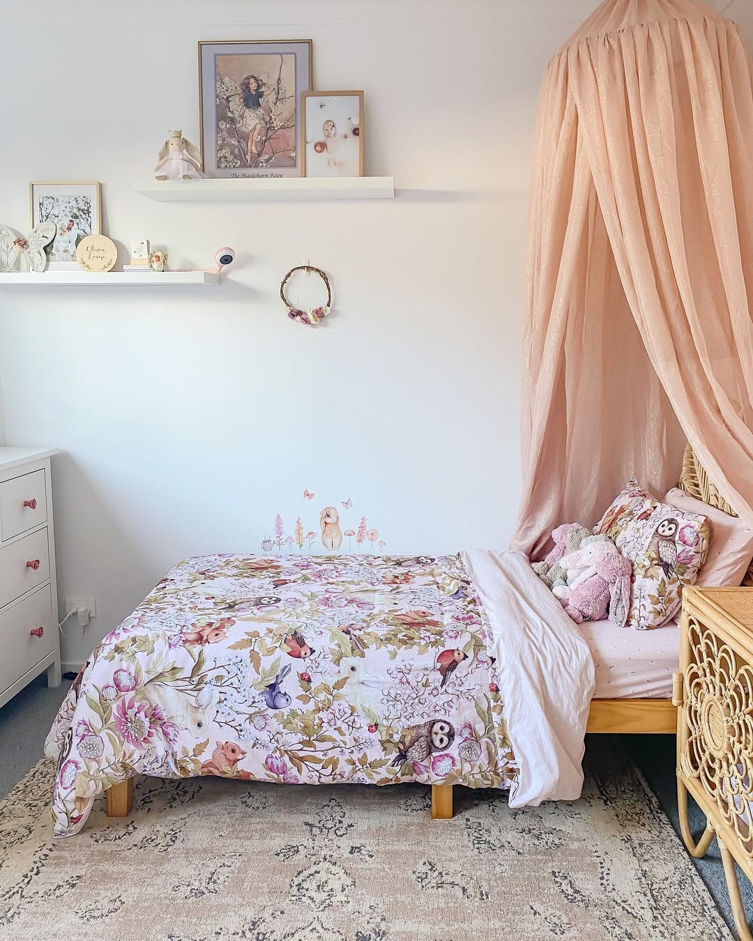Fairy Princess Glow Among Woodland Florals