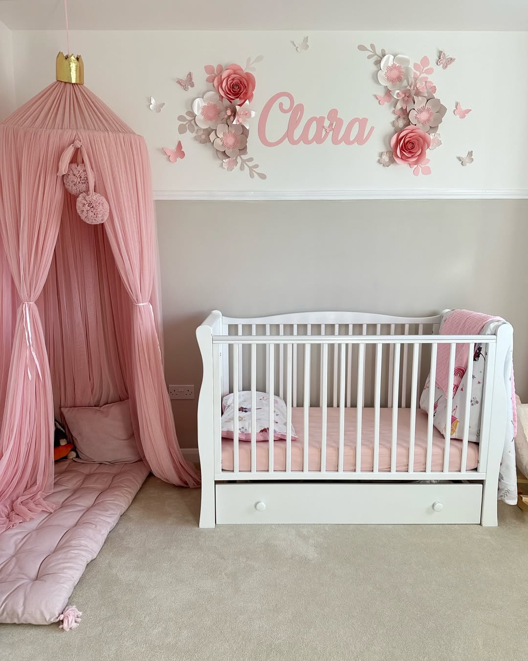 Princess Charm with Pretty Paper Flowers