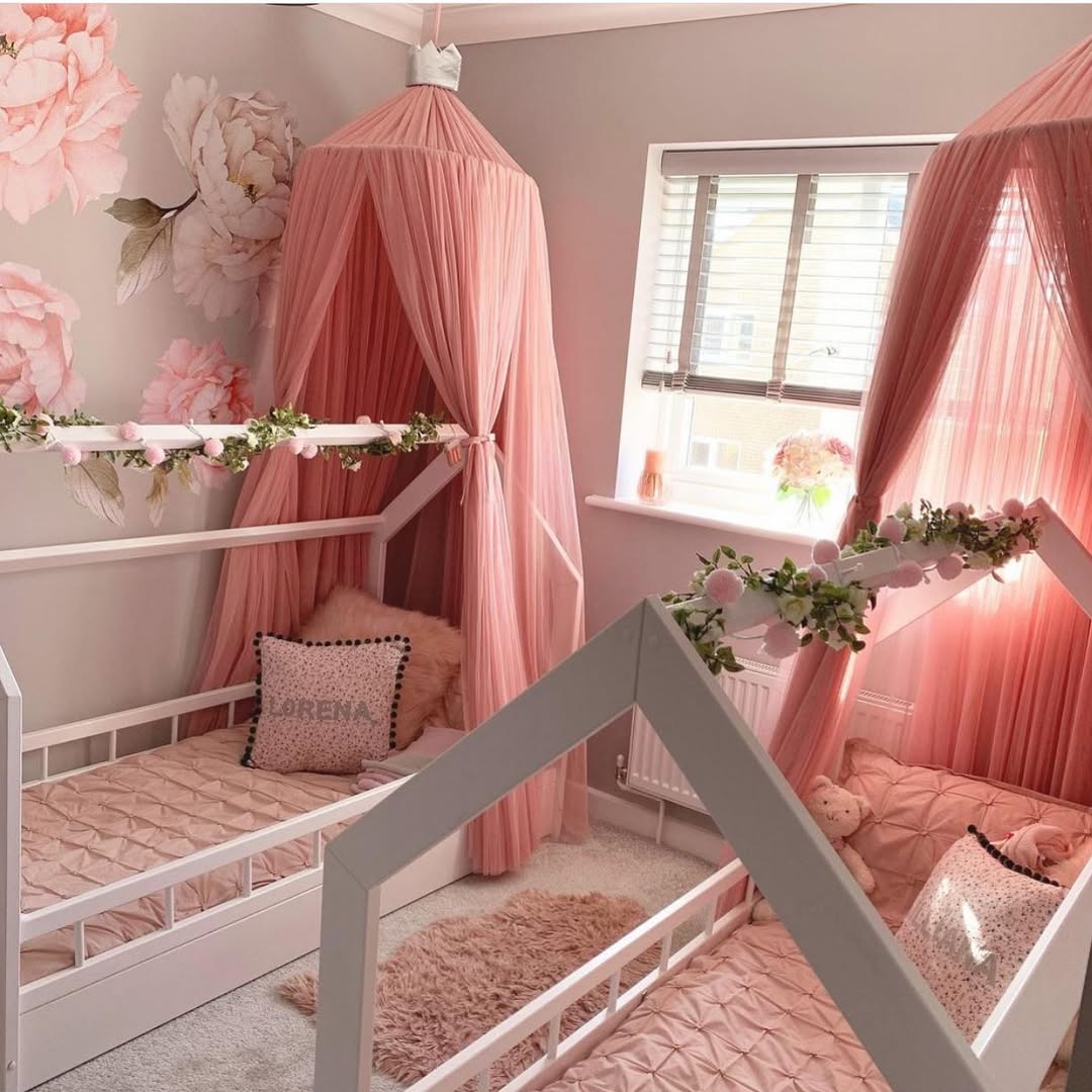 Blush Canopies and Twin Fairytale Dreams