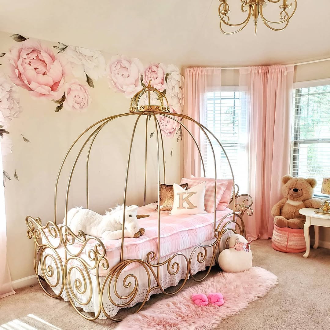 Blush Whimsy with Golden Carriage Dreams