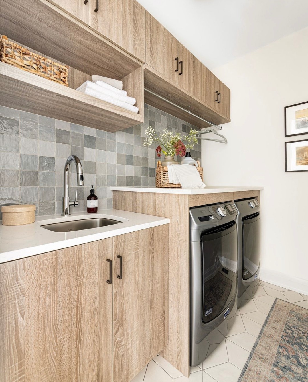 Textured Tile Backsplash for Natural Warmth