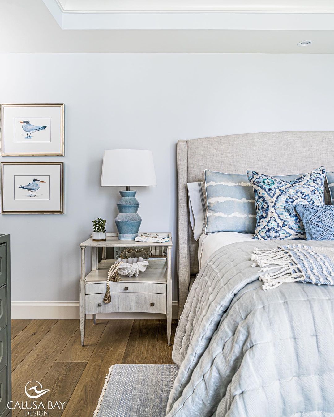 Blend Coastal Artwork with Soft Textures