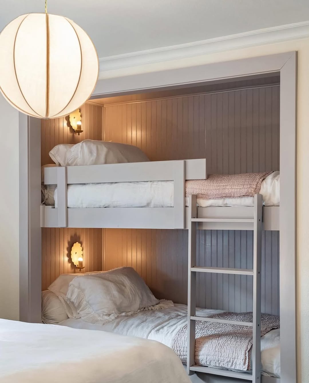 Elegant Bunks Built Into the Room