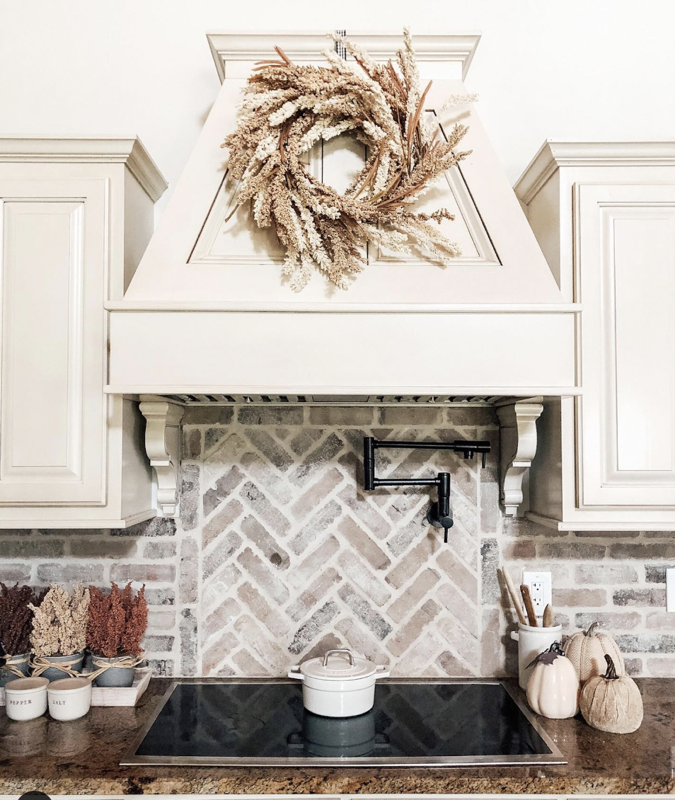 Herringbone Brick Backsplash