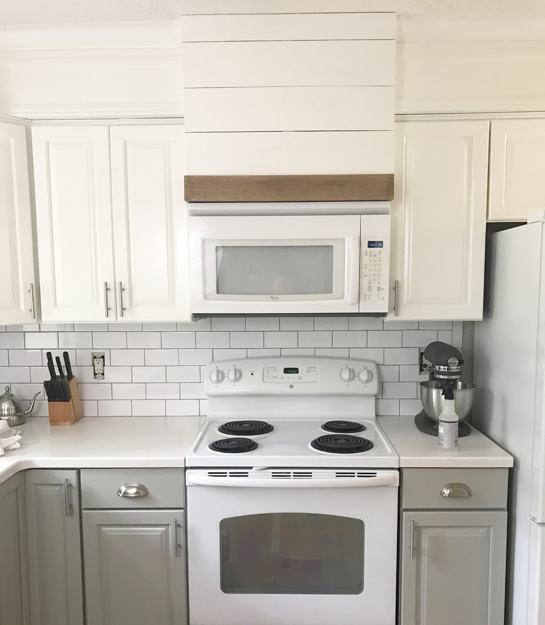 Painted Cabinets in Two Tones
