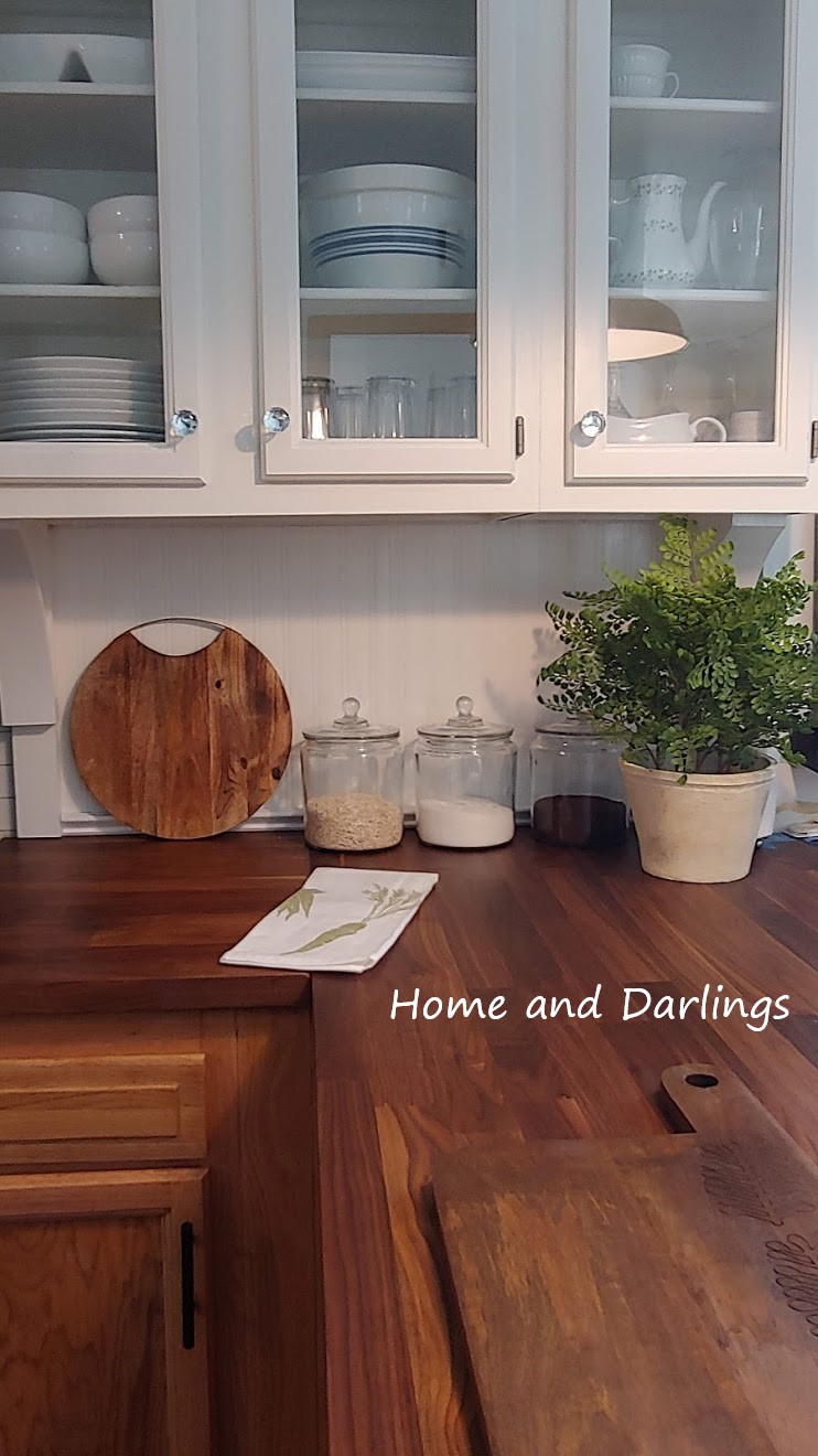 Wood and White Cabinets for a Warm Kitchen
