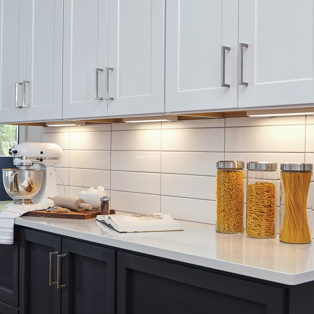 Minimalist Two-Tone Kitchen Cabinets